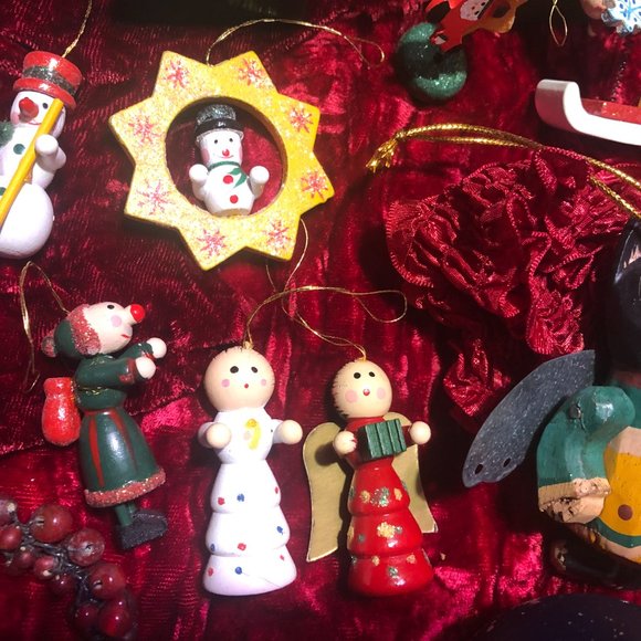 Magical whimsical Vintage Christmas Ornaments Lot - Picture 7 of 10